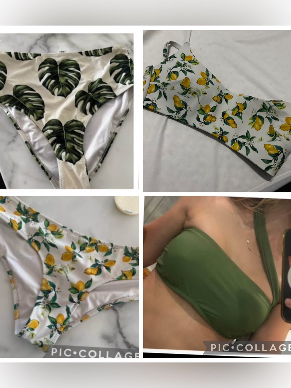 Victoria secret bikini bottom and cup she bottom and two tops bikini bundle